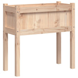 Garden Planter with Legs 70x31x70 cm Solid Wood Pine