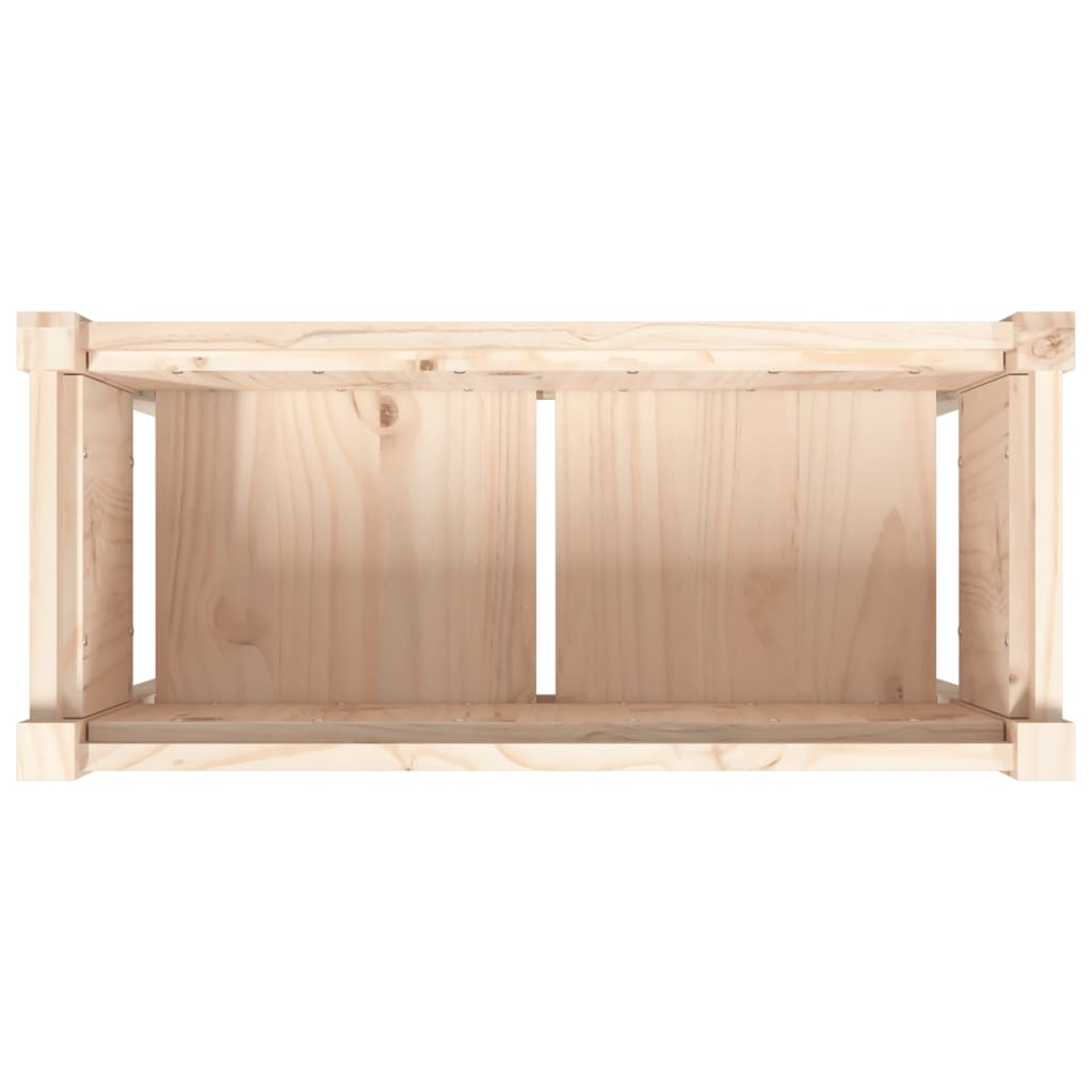 Garden Planter with Legs 70x31x70 cm Solid Wood Pine