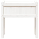 Garden Planter with Legs White 70x31x70 cm Solid Wood Pine