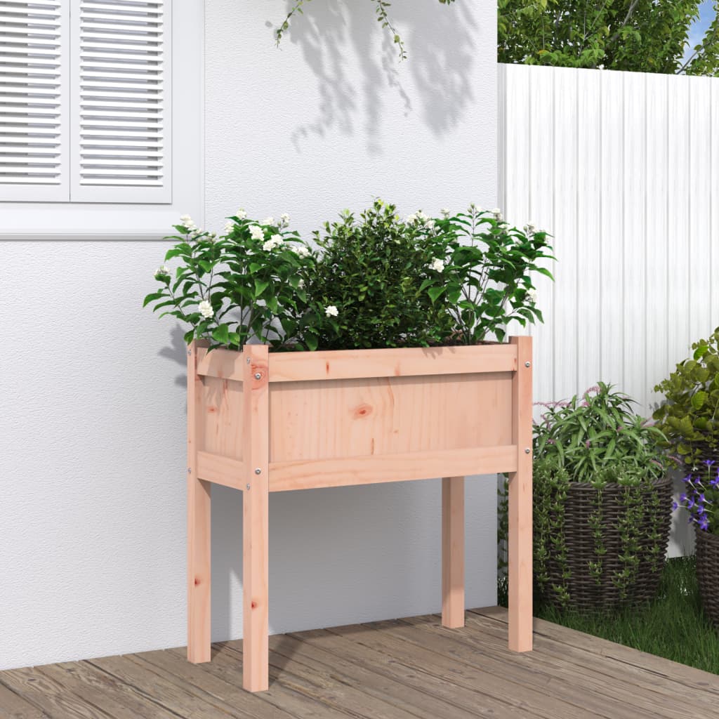 Garden Planter with Legs 70x31x70 cm Solid Wood Douglas