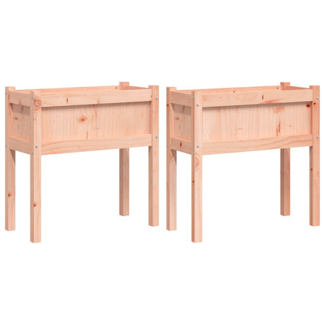 Garden Planters 2 pcs with Legs Solid Wood Douglas