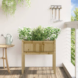 Garden Planter with Legs 70x31x70 cm Impregnated Wood Pine