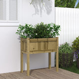 Garden Planter with Legs 70x31x70 cm Impregnated Wood Pine
