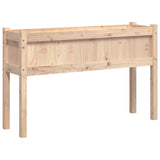 Garden Planter with Legs 110x31x70 cm Solid Wood Pine