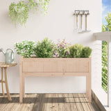 Garden Planter with Legs 110x31x70 cm Solid Wood Pine