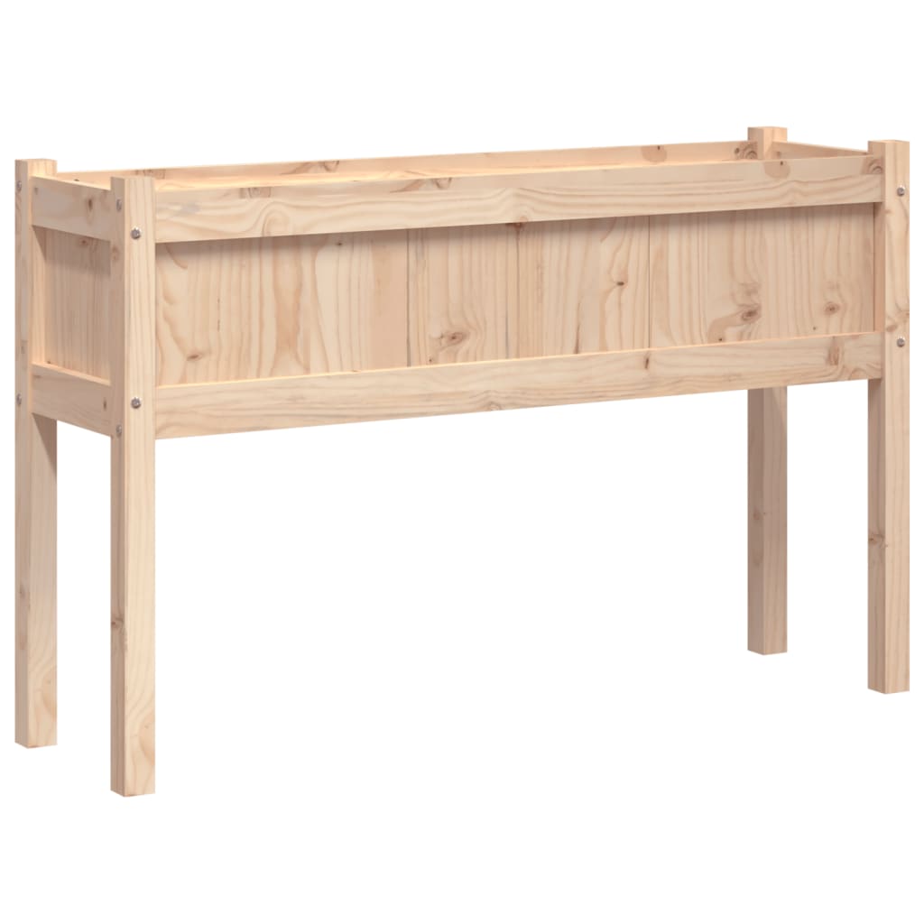 Garden Planter with Legs 110x31x70 cm Solid Wood Pine