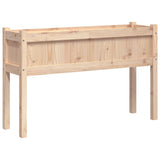 Garden Planters 2 pcs with Legs Solid Wood Pine