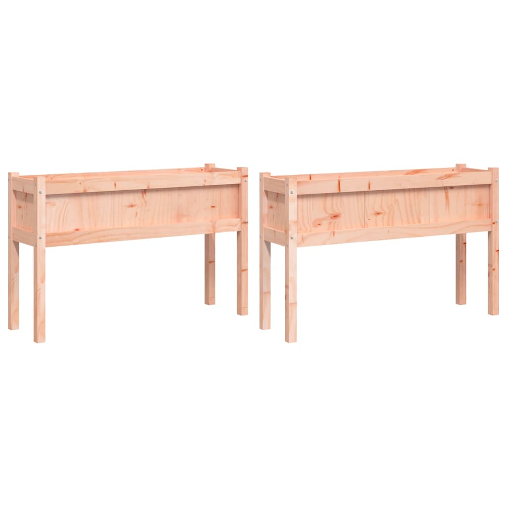 Garden Planters 2 pcs with Legs Solid Wood Douglas