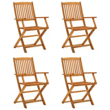 5 Piece Garden Dining Set Solid Wood Acacia