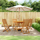 5 Piece Garden Dining Set Solid Wood Acacia