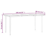 5 Piece Garden Dining Set Black Poly Rattan and Steel