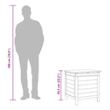 Garden Storage Box 50x49x56.5 cm Solid Wood Fir