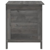 Garden Storage Box Anthracite 50x49x56.5 cm Solid Wood Fir