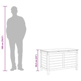 Garden Storage Box Anthracite 99x49.5x58.5 cm Solid Wood Fir