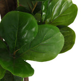 Artificial Fiddle Leaf Fig Tree 96 Leaves 80 cm Green