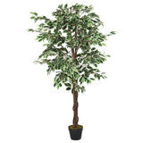 Artificial Ficus Tree 630 Leaves 120 cm Green