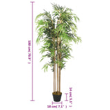 Artificial Bamboo Tree 1605 Leaves 180 cm Green