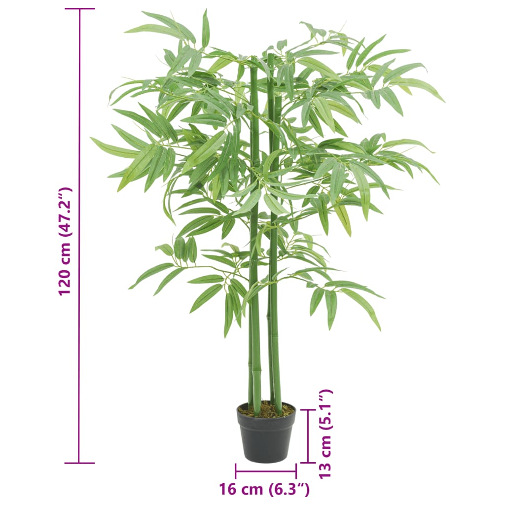 Artificial Bamboo Tree 384 Leaves 120 cm Green