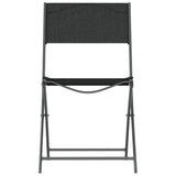3 Piece Garden Dining Set Black Steel