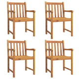 Garden Chairs 4 pcs 56x55.5x90 cm Solid Wood Acacia