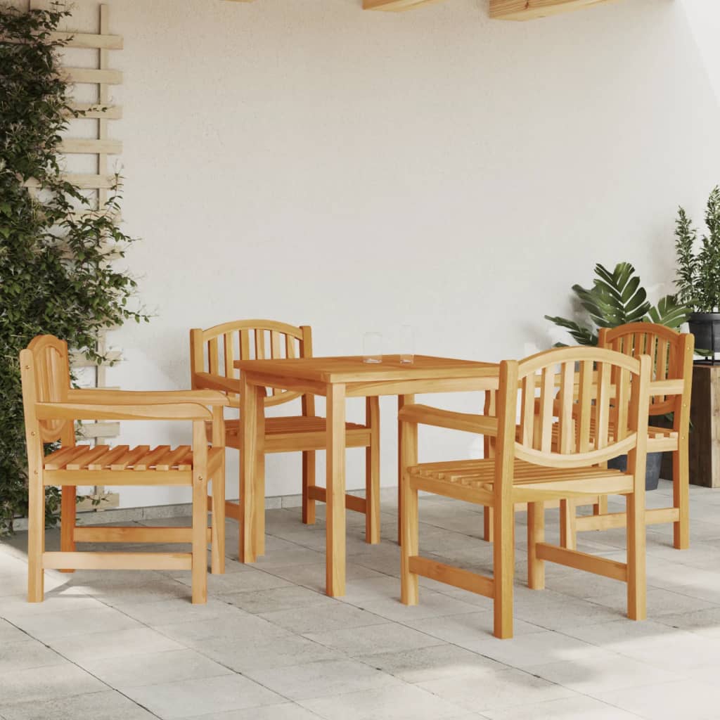 vidaXL Garden Chairs 4 pcs 58x59x88 cm Solid Wood Teak