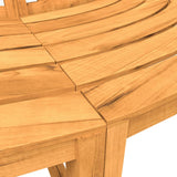 Tree Benches 2 pcs Half Round Ã˜201 cm Solid Wood Teak