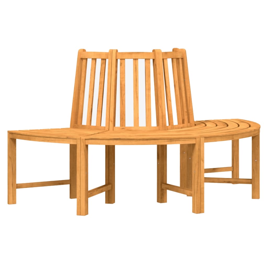 Tree Benches 2 pcs Half Round Ã˜160 cm Solid Wood Teak