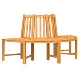 Tree Benches 2 pcs Half Round Ã˜160 cm Solid Wood Teak