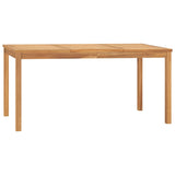 7 Piece Garden Dining Set Solid Wood Teak