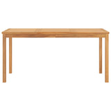 7 Piece Garden Dining Set Solid Wood Teak