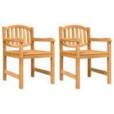 3 Piece Garden Dining Set Solid Wood Teak