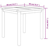 3 Piece Garden Dining Set Solid Wood Teak