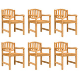 7 Piece Garden Dining Set Solid Wood Teak