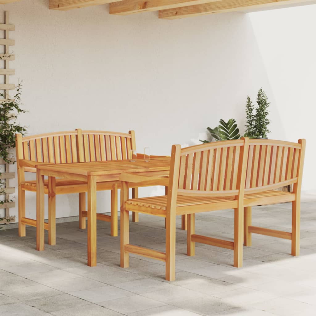 3 Piece Garden Dining Set Solid Wood Teak