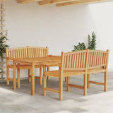 3 Piece Garden Dining Set Solid Wood Teak