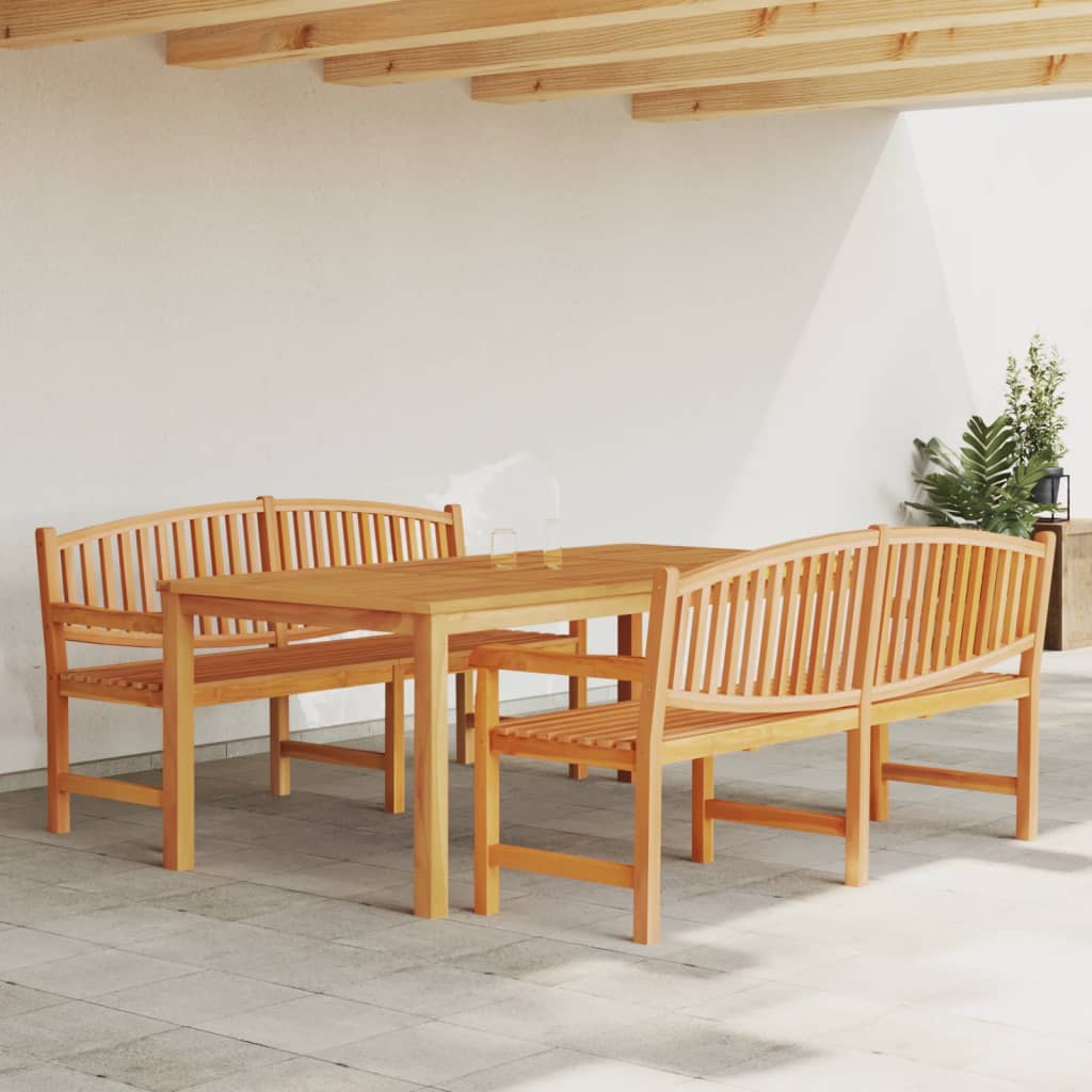 3 Piece Garden Dining Set Solid Wood Teak