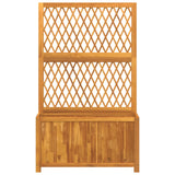 Planter with Trellis 100x32x165 cm Solid Wood Acacia