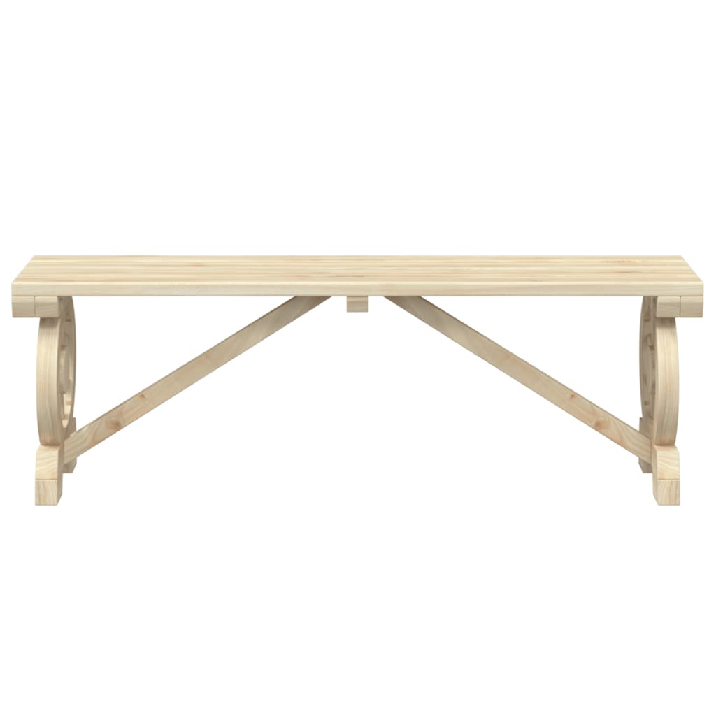 vidaXL Garden Benches 2 pcs Solid Wood Fir