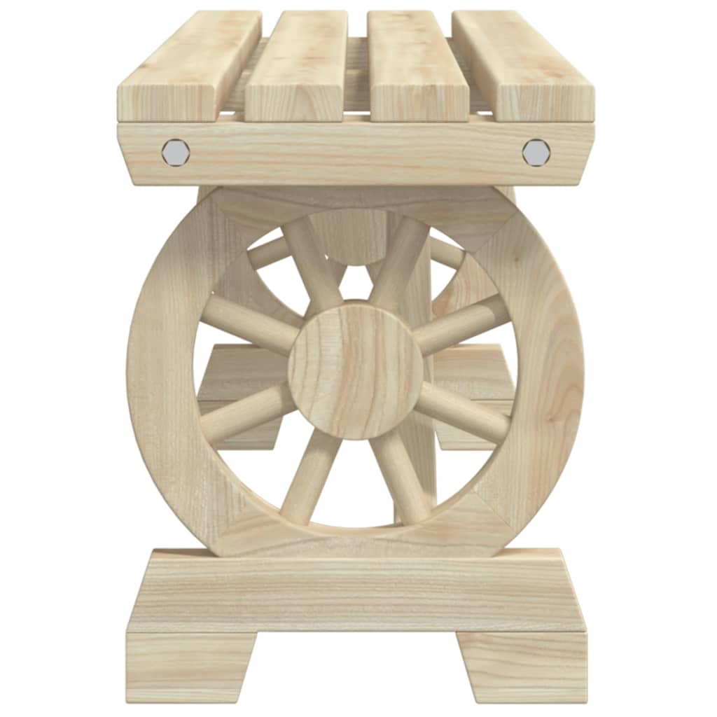 vidaXL Garden Benches 2 pcs Solid Wood Fir