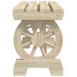 vidaXL Garden Benches 2 pcs Solid Wood Fir