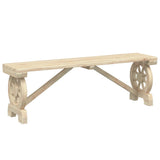 vidaXL Garden Benches 2 pcs Solid Wood Fir