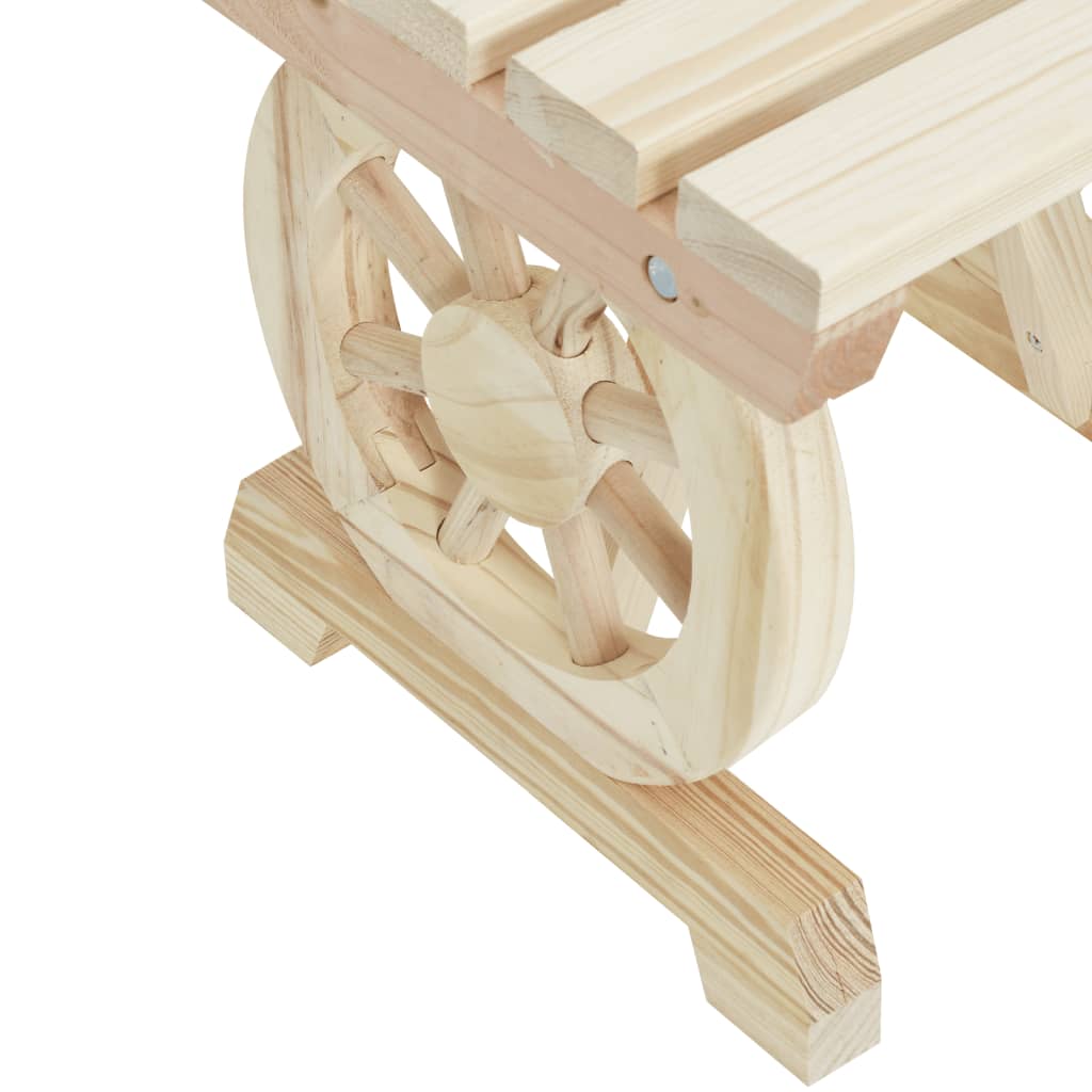 vidaXL Garden Benches 2 pcs Solid Wood Fir