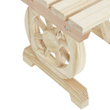 vidaXL Garden Benches 2 pcs Solid Wood Fir