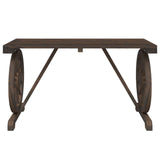 3 Piece Garden Dining Set Solid Wood Fir