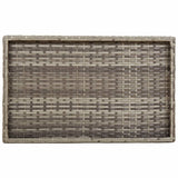 Folding Tray Table Grey 65x40x75 cm Poly Rattan