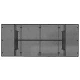 Garden Table with Glass Top Brown 190x80x74 cm Poly Rattan