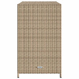 Garden Storage Cabinet Beige 83x45x76 cm Poly Rattan
