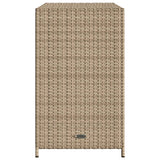 Garden Storage Cabinet Beige 83x45x76 cm Poly Rattan
