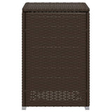 Propane Tank Cover Table Brown 40x40x60 cm Poly Rattan