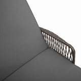 Sun lounger Reclining 1-person Grey 157 x 55 x 92cm Poly Rattan